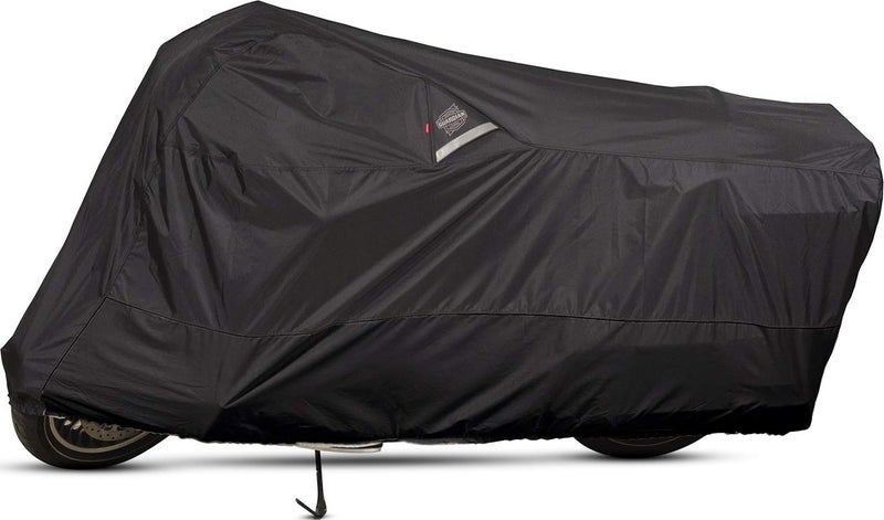 Dowco غطاء دراجة نارية Dowco Guardian 50006-02 WeatherAll Plus مقاوم للماء للاستخدام الداخلي/الخارجي: أسود، مقاس XXX-Large - Image 1